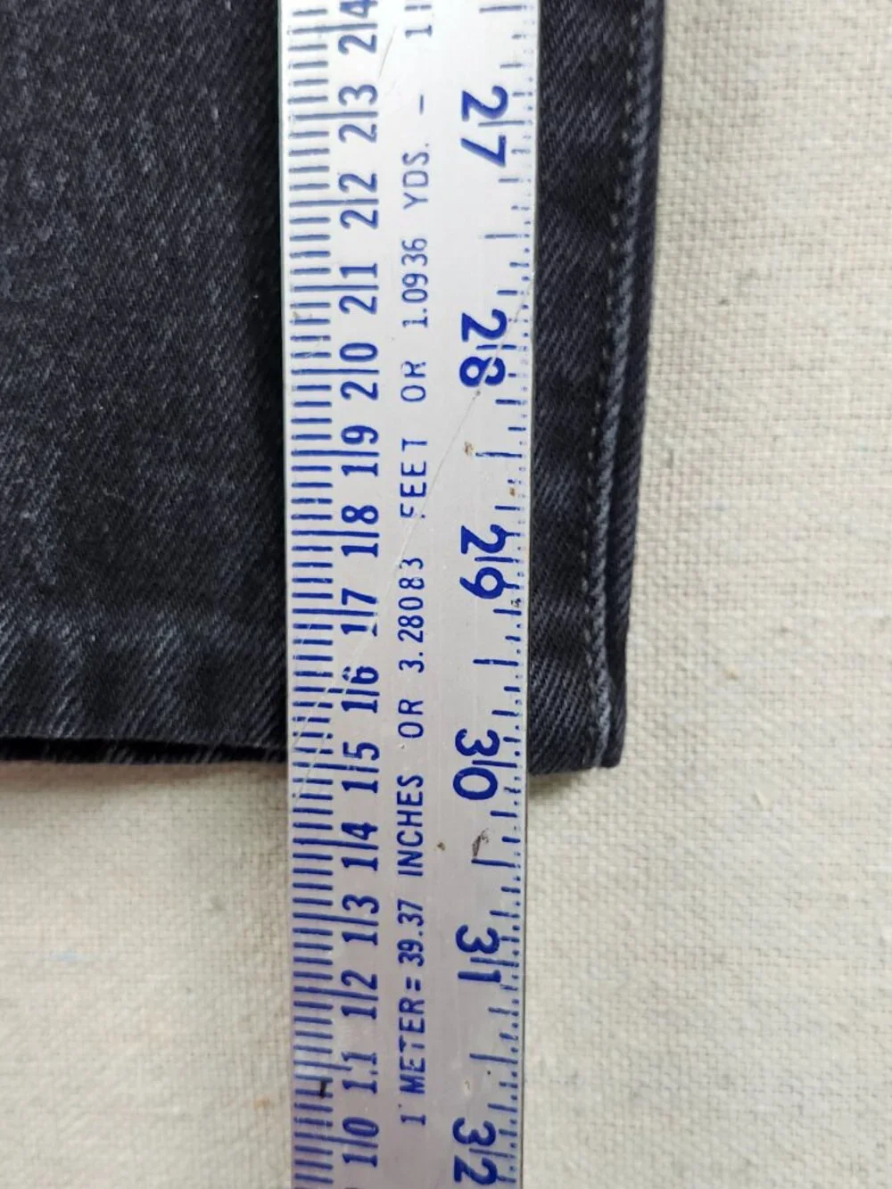 Levi’s 501 Black Jeans Men’s 38x30 Button Fly Blank Tab Mexico